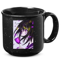Anime Girl Aesthetic Floral Japanese Kawaii Waifu 15oz Campfire Ceramic Mug