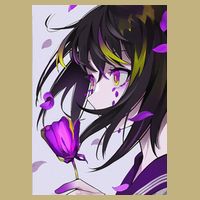 Anime Girl Aesthetic Floral Japanese Kawaii Waifu T-Shirt