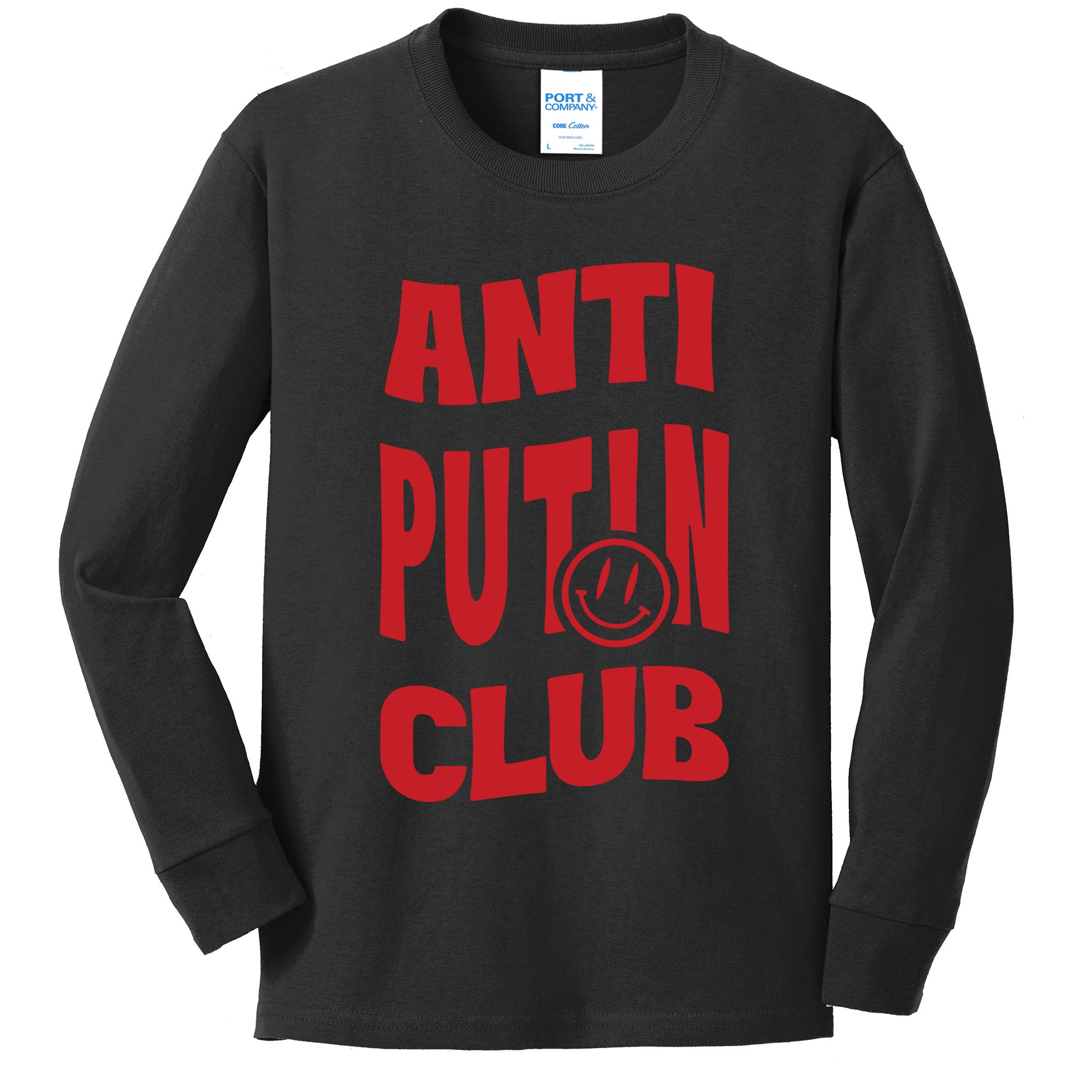 Anna Gvarishvili Anti Putin Club Kids Long Sleeve Shirt