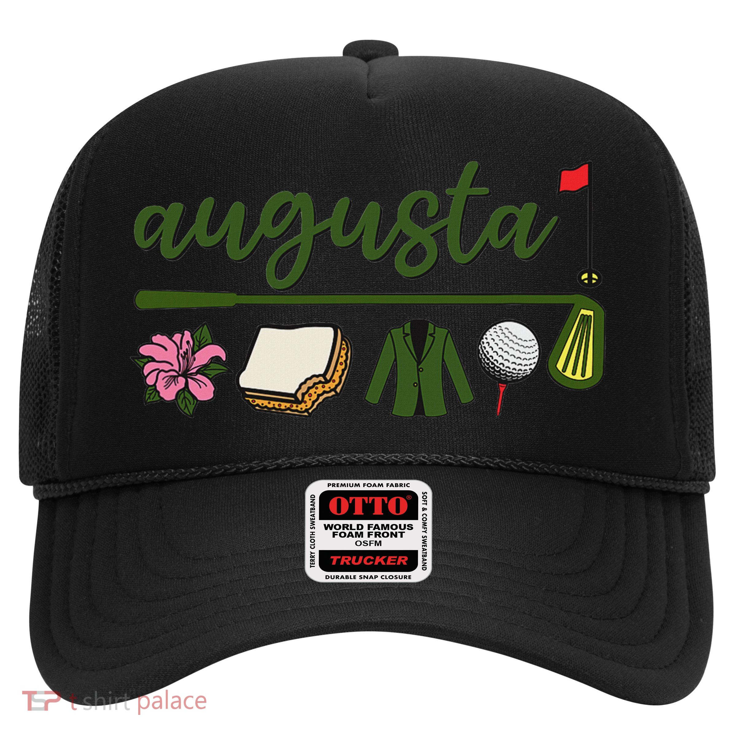 Augusta Georgia, Azalea, Golf, Pimento Cheese, Jacket Design Trucker Hat