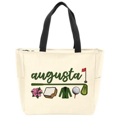 Augusta Georgia, Azalea, Golf, Pimento Cheese, Jacket Design Zip Tote Bag