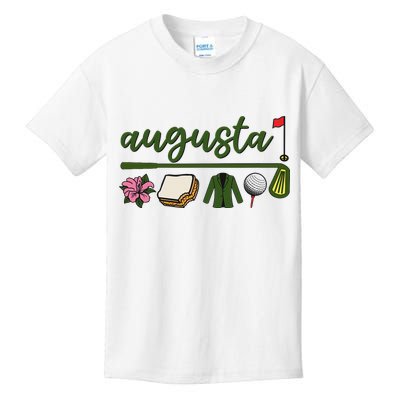 Augusta Georgia, Azalea, Golf, Pimento Cheese, Jacket Design Kids T-Shirt