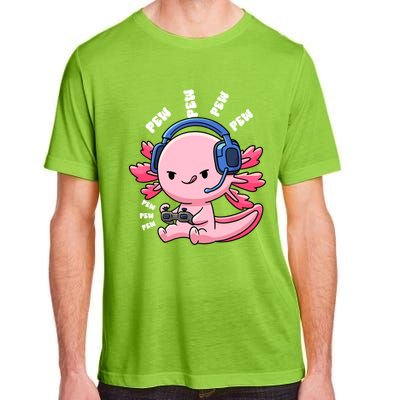 Axolotl Gaming Anime Video Game Pew Gamer Great Gift Adult ChromaSoft Performance T-Shirt