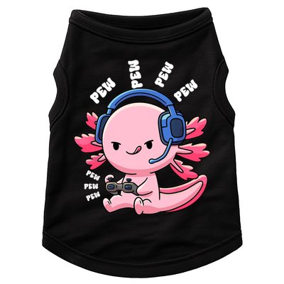 Axolotl Gaming Anime Video Game Pew Gamer Great Gift Doggie Tank
