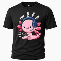Axolotl Gaming Anime Video Game Pew Gamer Great Gift Cooling Performance Crew T-Shirt