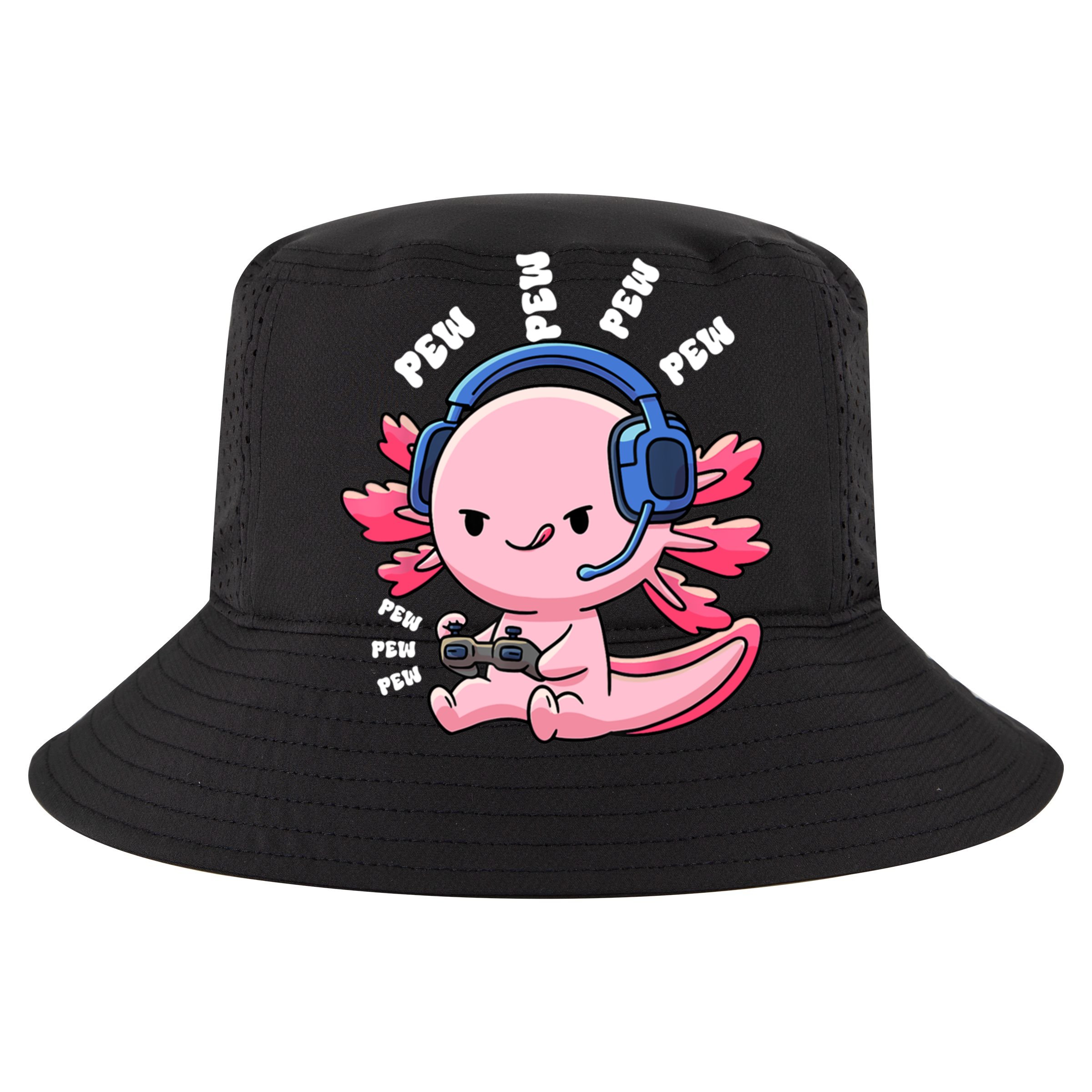 Axolotl Gaming Anime Video Game Pew Gamer Great Gift Cooling Performance Crew T-Shirt