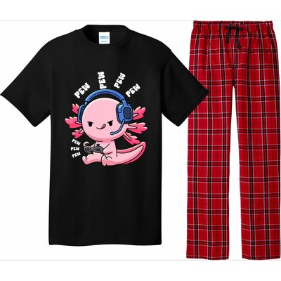 Axolotl Gaming Anime Video Game Pew Gamer Great Gift Pajama Set