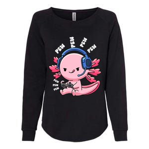 Axolotl Gaming Anime Video Game Pew Gamer Great Gift Womens California Wash Sweatshirt