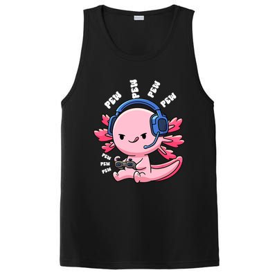 Axolotl Gaming Anime Video Game Pew Gamer Great Gift PosiCharge Competitor Tank