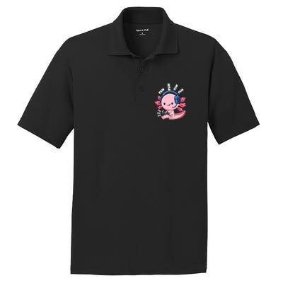 Axolotl Gaming Anime Video Game Pew Gamer Great Gift PosiCharge RacerMesh Polo