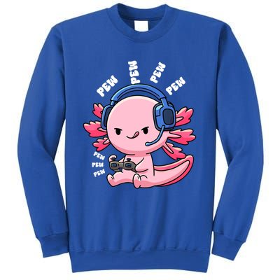 Axolotl Gaming Anime Video Game Pew Gamer Great Gift Sweatshirt