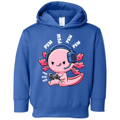 Axolotl Gaming Anime Video Game Pew Gamer Great Gift Toddler Hoodie