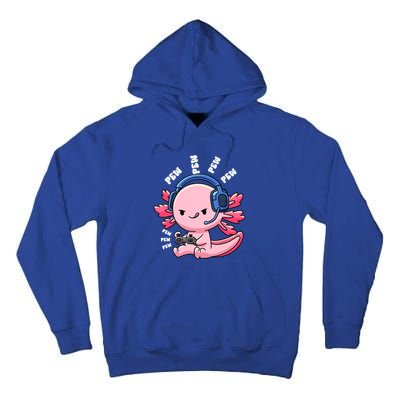 Axolotl Gaming Anime Video Game Pew Gamer Great Gift Tall Hoodie