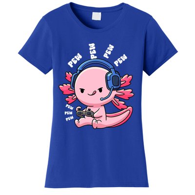 Axolotl Gaming Anime Video Game Pew Gamer Great Gift Women's T-Shirt