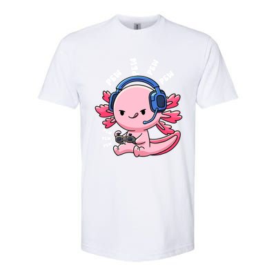 Axolotl Gaming Anime Video Game Pew Gamer Great Gift Softstyle CVC T-Shirt