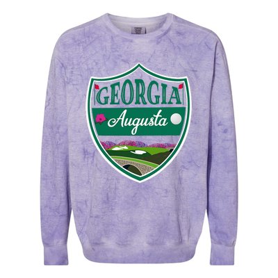 Augusta Georgia Azaleas and Golf Colorblast Crewneck Sweatshirt