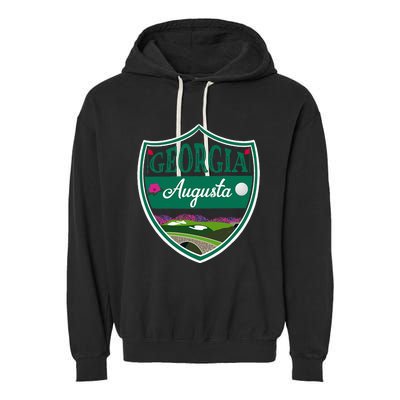 Augusta Georgia Azaleas and Golf Garment-Dyed Fleece Hoodie