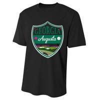 Augusta Georgia Azaleas and Golf Performance Sprint T-Shirt