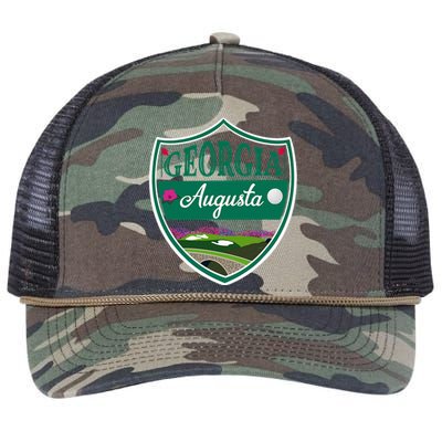 Augusta Georgia Azaleas and Golf Retro Rope Trucker Hat Cap