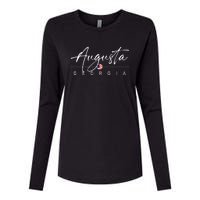 Augusta Georgia Womens Cotton Relaxed Long Sleeve T-Shirt