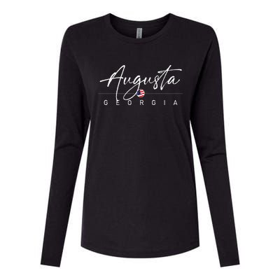 Augusta Georgia Womens Cotton Relaxed Long Sleeve T-Shirt