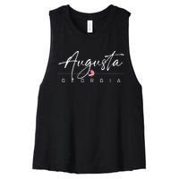 Augusta Georgia Women's Racerback Cropped Tank