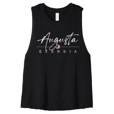 Augusta Georgia Women's Racerback Cropped Tank