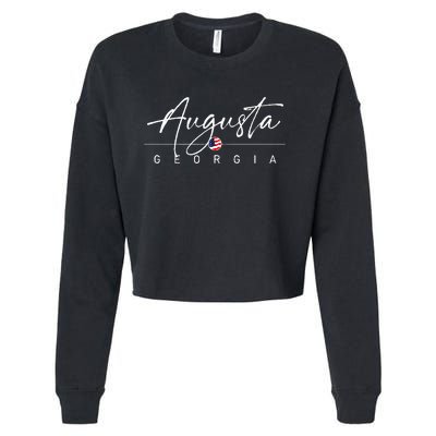 Augusta Georgia Cropped Pullover Crew