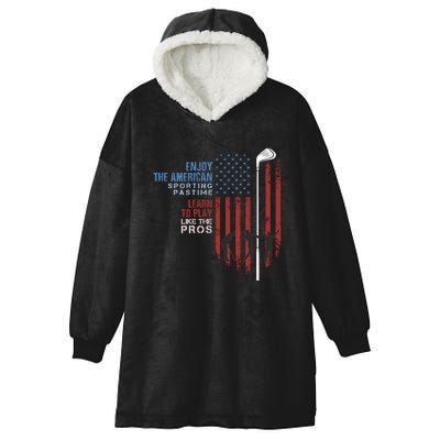 American Golf Hooded Wearable Blanket