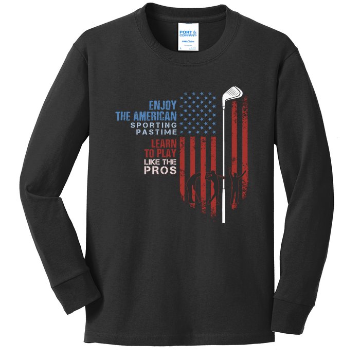 American Golf Kids Long Sleeve Shirt