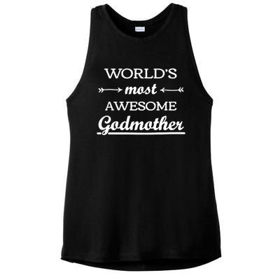 Awesome Godmother Ladies PosiCharge Tri-Blend Wicking Tank