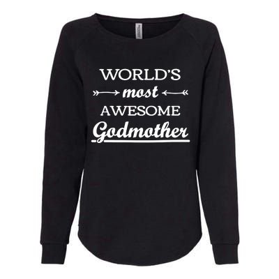 Awesome Godmother Womens California Wash Sweatshirt