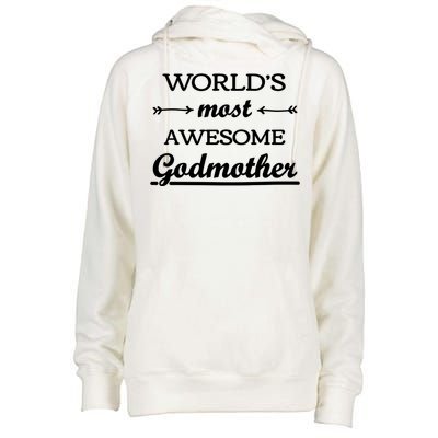 Awesome Godmother Womens Funnel Neck Pullover Hood