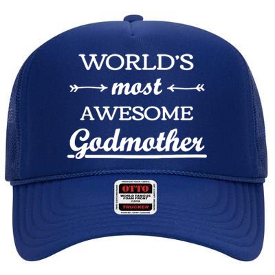 Awesome Godmother High Crown Mesh Back Trucker Hat