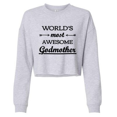 Awesome Godmother Cropped Pullover Crew