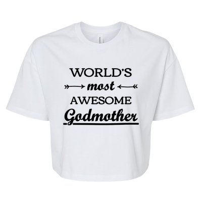 Awesome Godmother Bella+Canvas Jersey Crop Tee