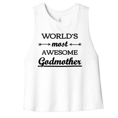 Awesome Godmother Women's Racerback Cropped Tank