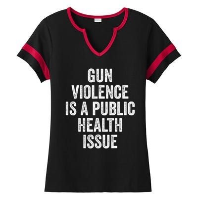 Anti Gun Awareness Enough End Gun Violence Ladies Halftime Notch Neck Tee