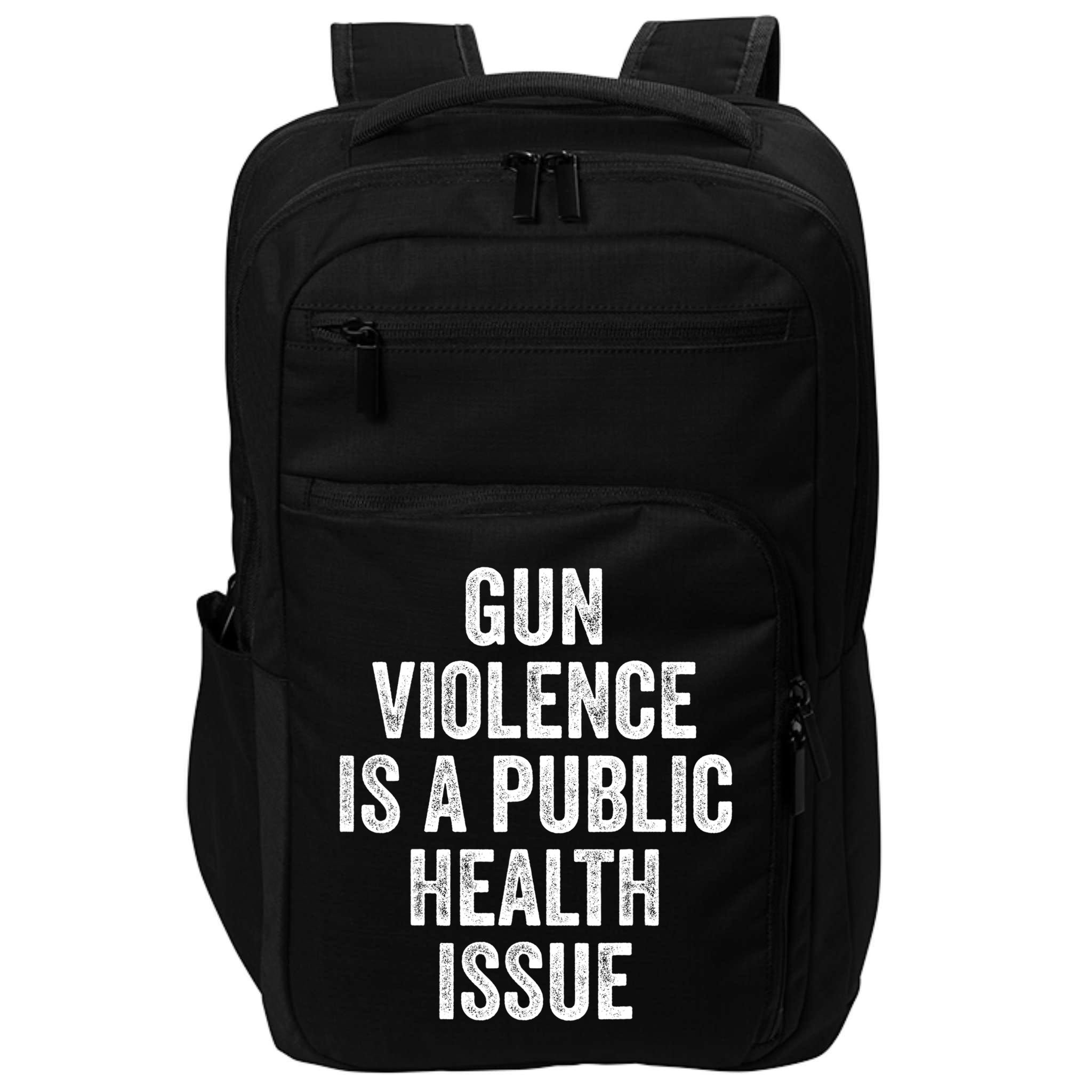 Anti Gun Awareness Enough End Gun Violence Impact Tech Backpack