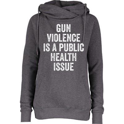 Anti Gun Awareness Enough End Gun Violence Womens Funnel Neck Pullover Hood