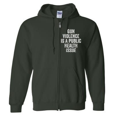 Anti Gun Awareness Enough End Gun Violence Full Zip Hoodie