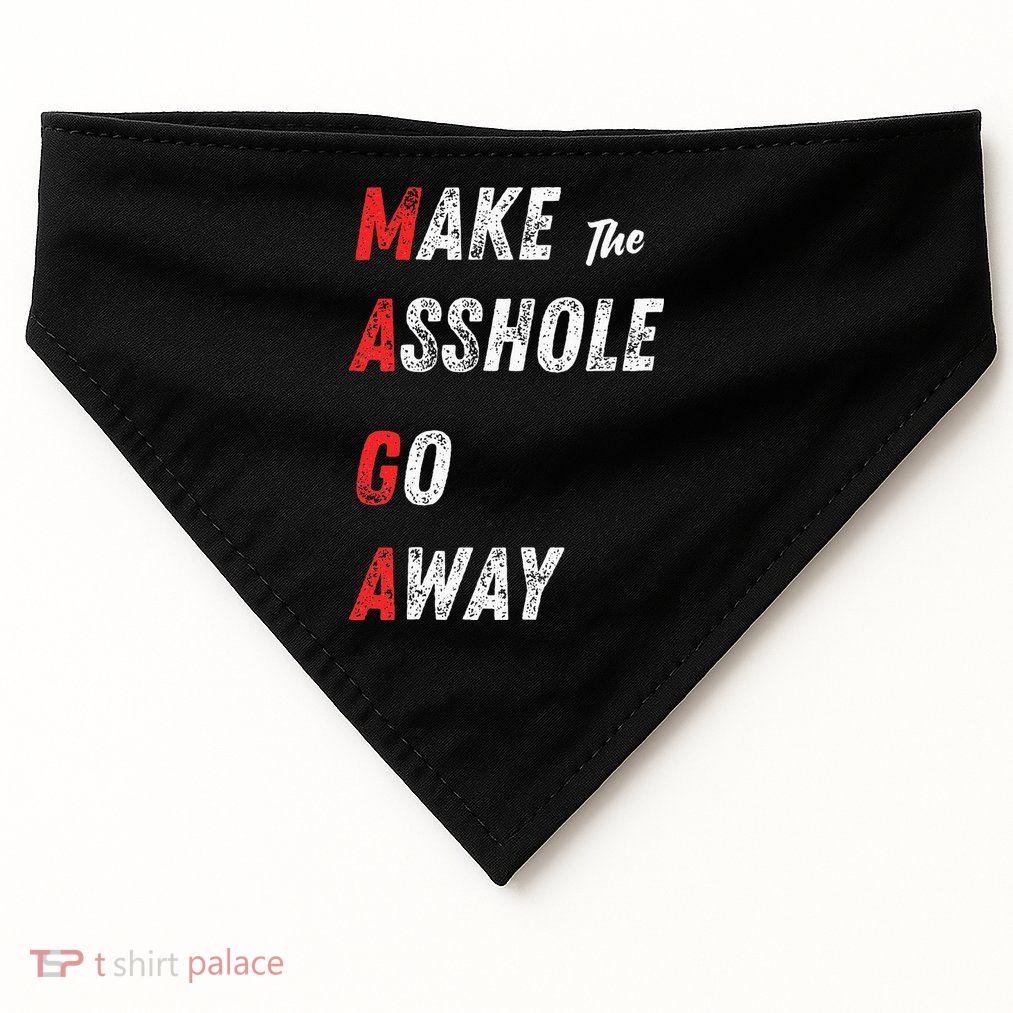Asshole Go Away USA-Made Doggie Bandana