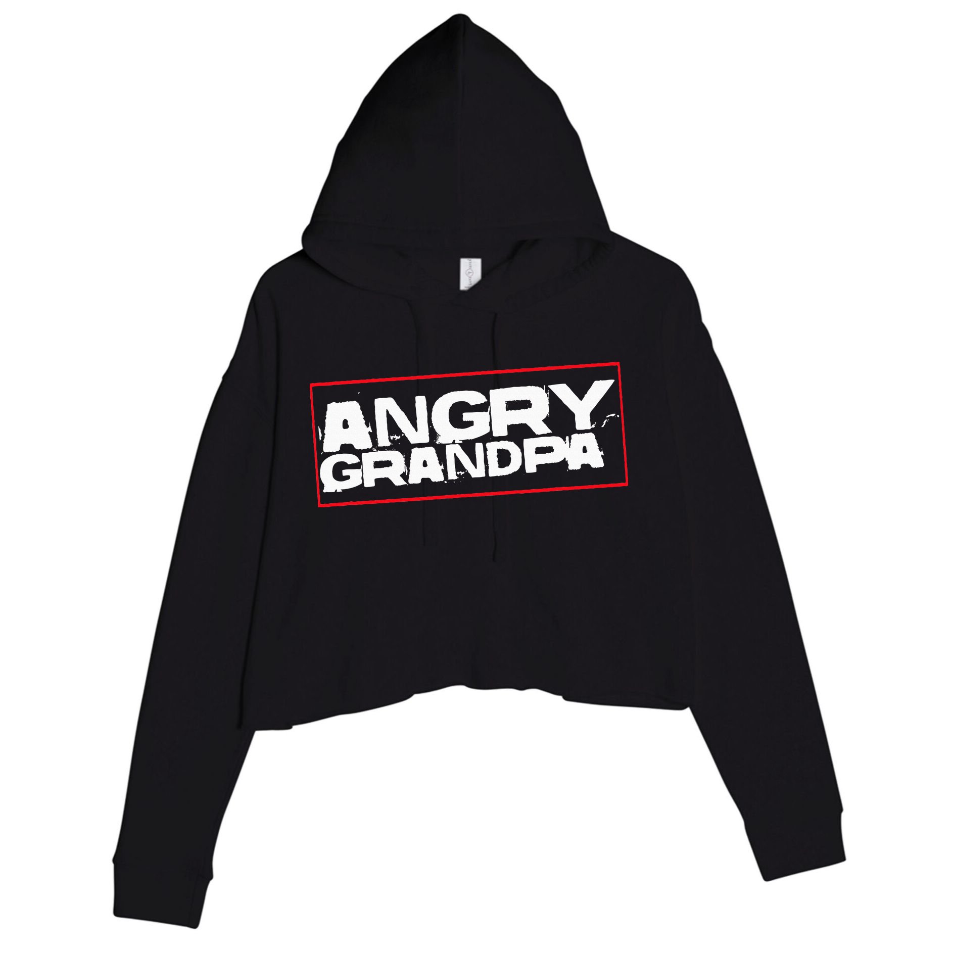 Angry Grandpa Crop Fleece Hoodie