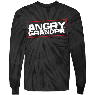 Angry Grandpa Tie-Dye Long Sleeve Shirt
