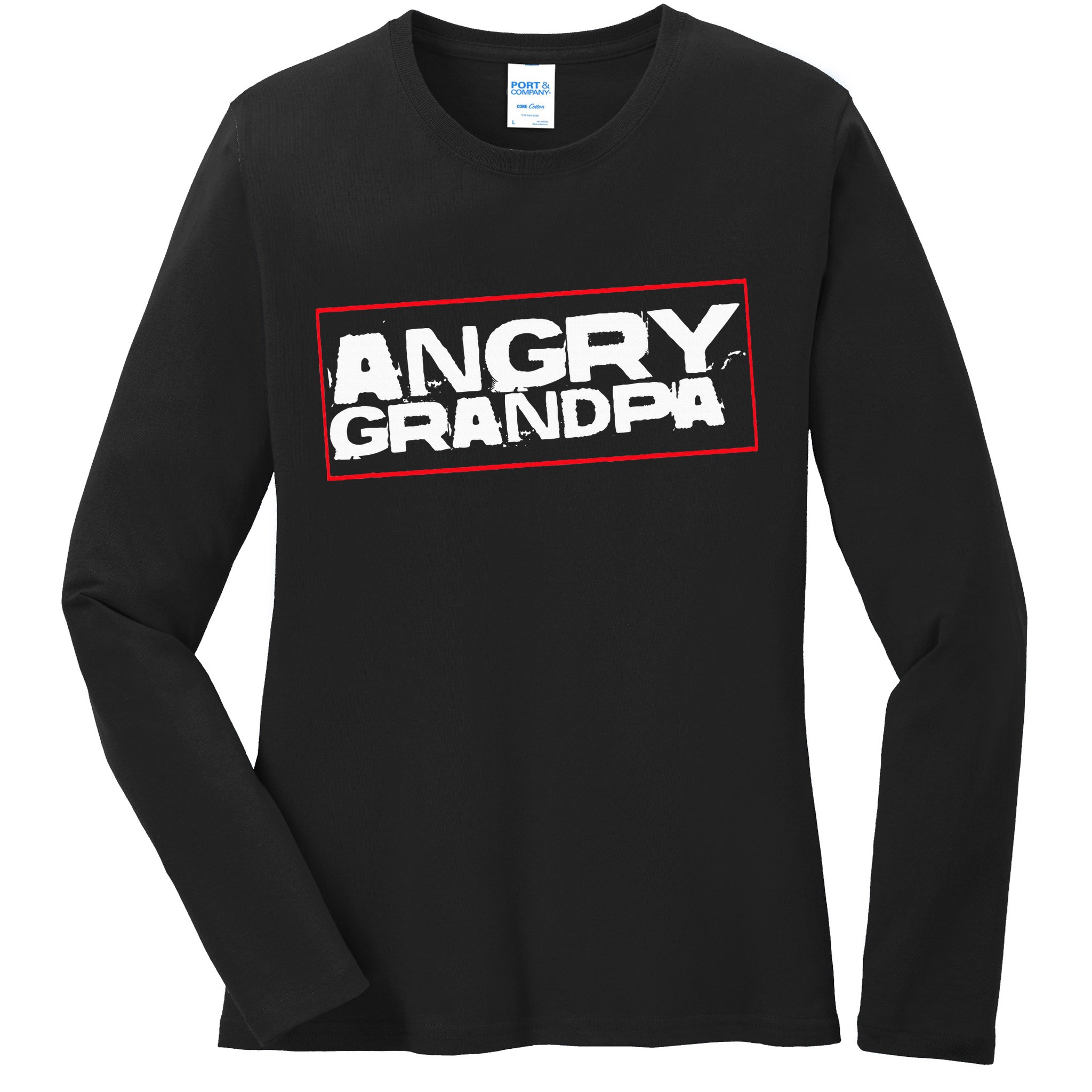 Angry Grandpa Ladies Long Sleeve Shirt
