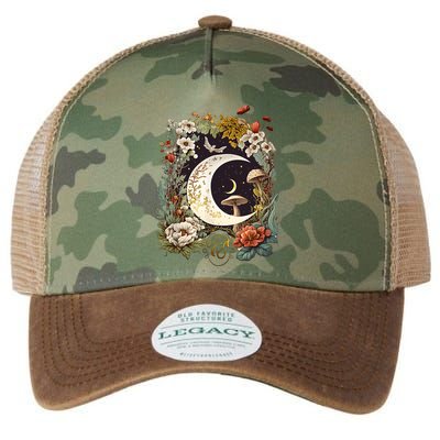 Aesthetic Goblincore And Dark Cottagecore Mushroom Legacy Tie Dye Trucker Hat