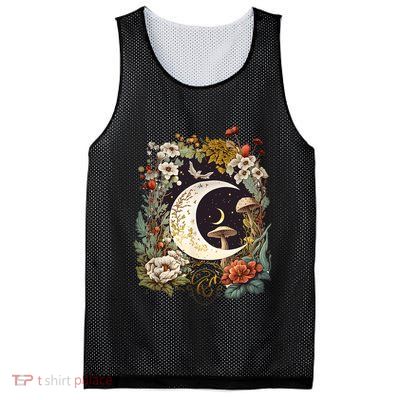 Aesthetic Goblincore And Dark Cottagecore Mushroom Mesh Reversible Basketball Jersey Tank