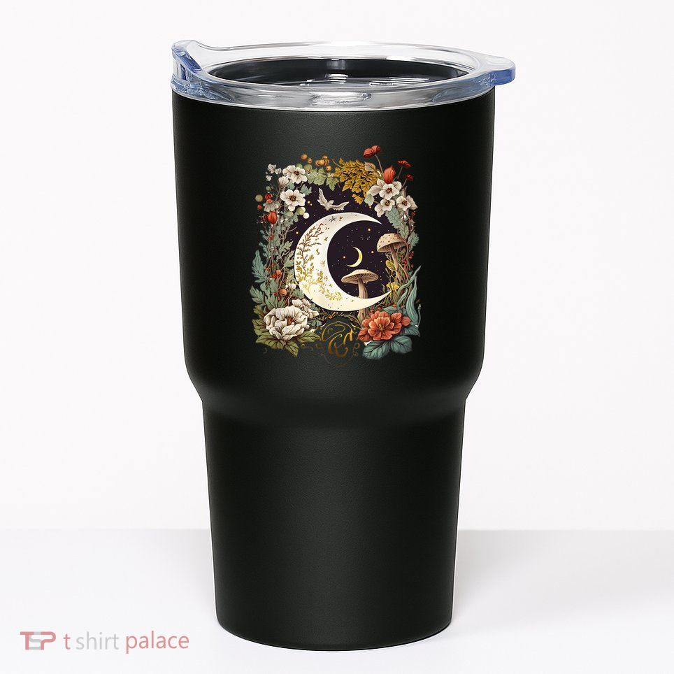 Aesthetic Goblincore And Dark Cottagecore Mushroom Tumbler
