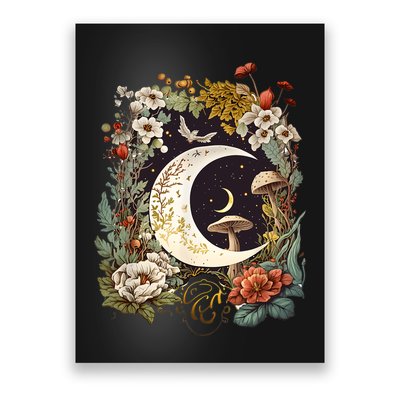 Aesthetic Goblincore And Dark Cottagecore Mushroom Poster