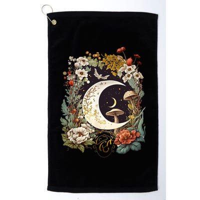 Aesthetic Goblincore And Dark Cottagecore Mushroom Golf Towel